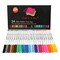 Fabric Pens for Clothes - 24-Pack Permanent No-Fade Markers, No-Bleed, Machine Washable Shoe Markers for Fabric Decorating and Laundry, Easily Erases Stains